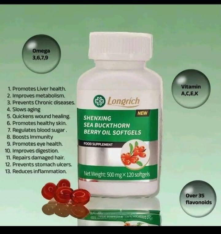 LONGRICH Shenxing Sea Buckthorn Berry Oil Softgels